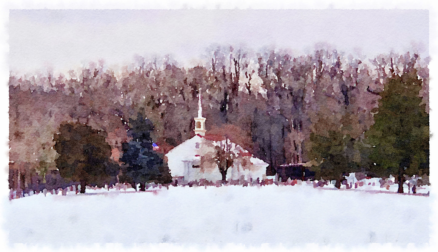 Snowfall on Sunday, Fine Art Print