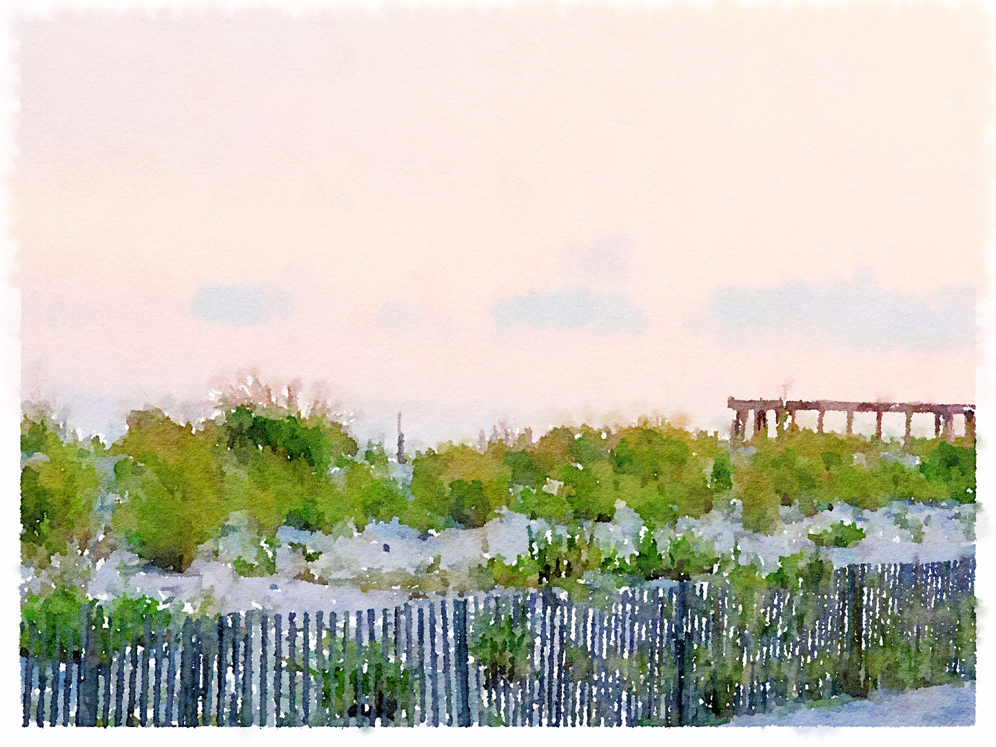 Sundown in Sea isle, Fine Art Print